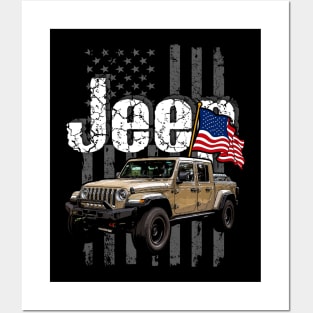 Jeep Gladiator JT series Jeepcar JEEP Flag Posters and Art